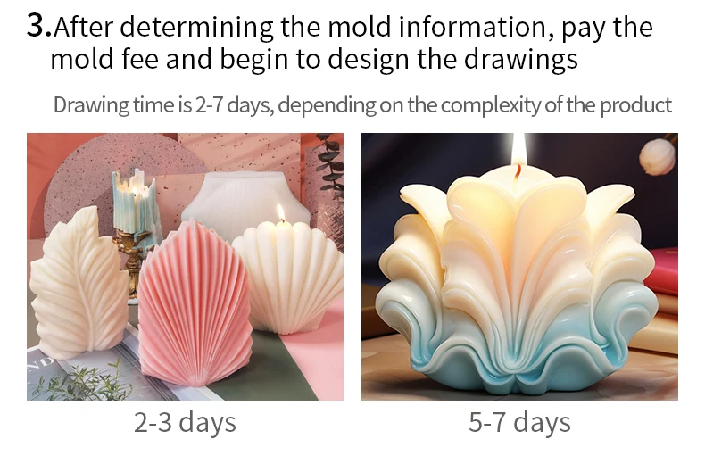 Dumo Customization Shell Scented Candle Mold Diy Modern Home Decorative