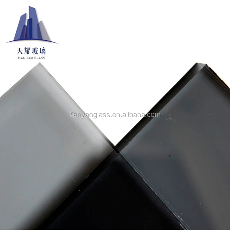 The Biggest Float Tinted Black Grey Glass Sheet Glass Factories in China