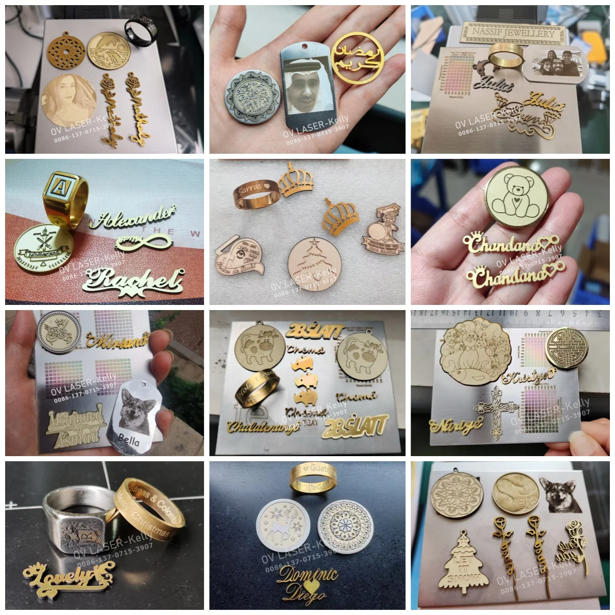 金銀コイン3D 100Wレーザー彫刻機オートフォーカスファイバーレーザー彫刻切断ジュエリーマシン（EZCAD3ソフトウェア付き）