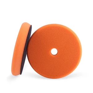 SPTA V2.0 1Pc 5 Inch 125mm Orange Heavy Cut Polishing Pad Kit for Car Buffer Polisher Compounding Remove 1500# Sanding Marks