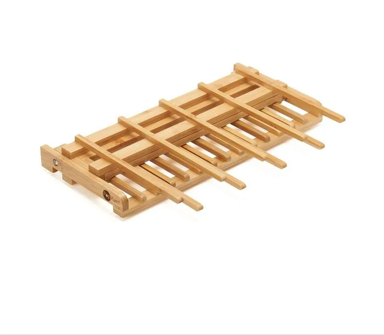 Popyum Space Saving Bamboo Drying bottle Rack