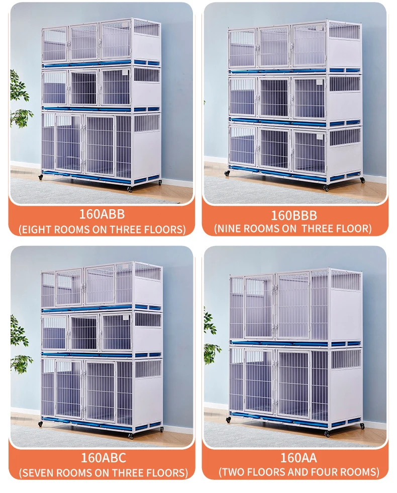 High Performance Customized Double Dog Cage Manufacturers Large Pet