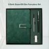 Ensemble de quatre pièces vert foncé coloré