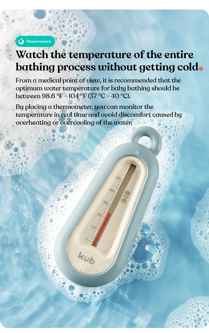 Kub Aircraft Water Smart Thermometer Safe Abs Digital Temperature Baby