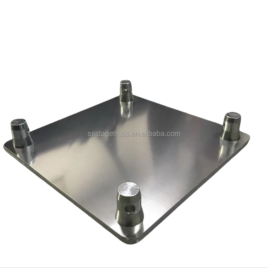 product 300x300x10mm aluminum alloy base plate for f34 290290 truss stage lighting truss display stand spigot truss base for sale-2