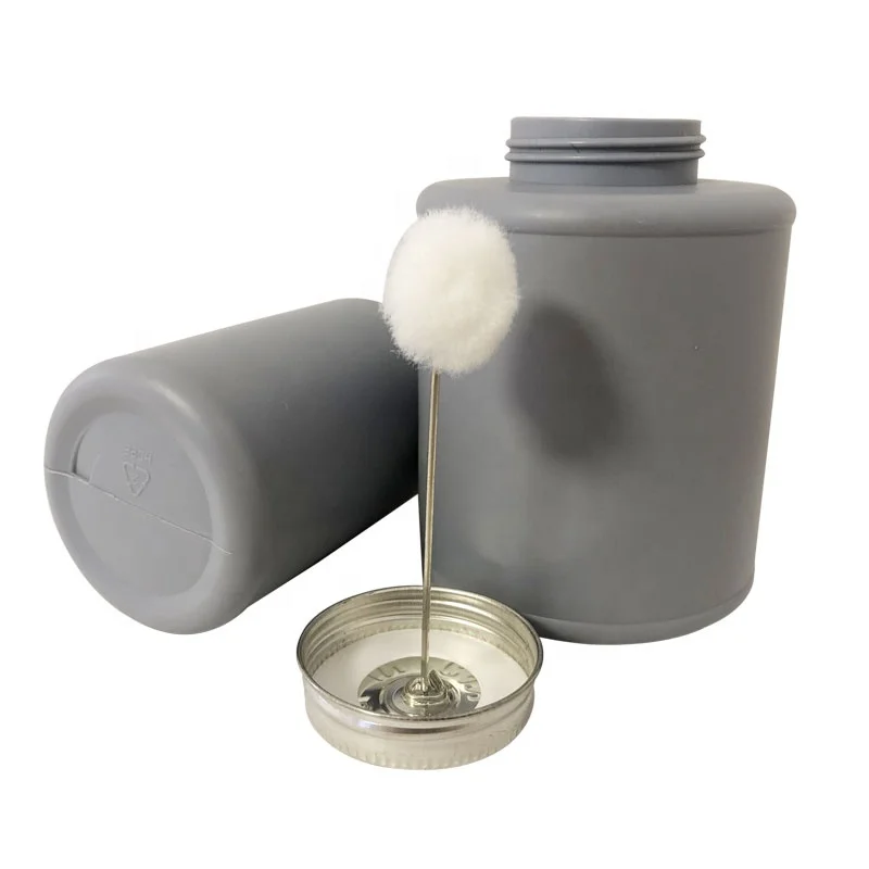 250ml 500ml Empty HDPE Plastic Glue Bottle With Screw Top Metal Brush Cap
