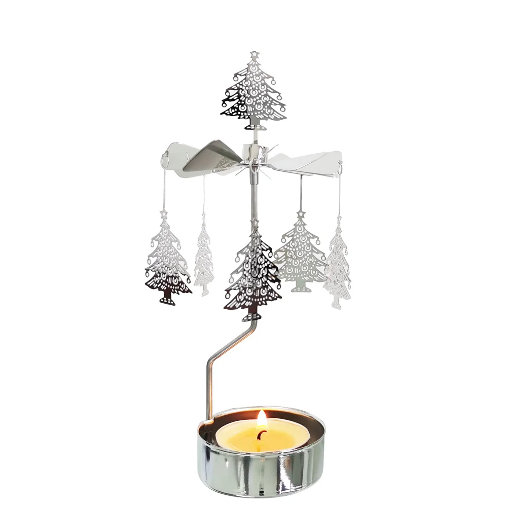 Custom Carousel Candle Rotating Windmill Rotary Candle Holder Spinning ...