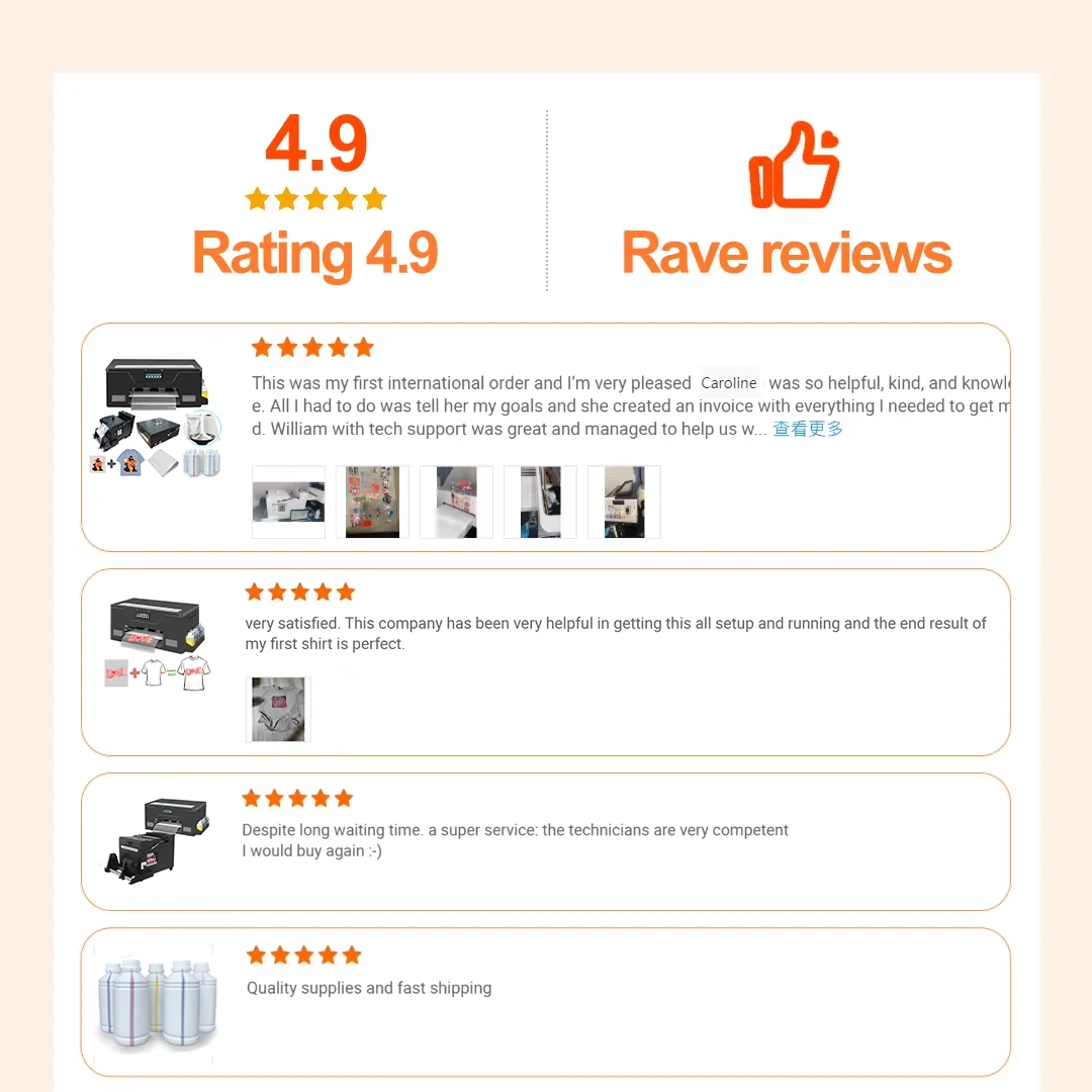 Lansong High Speed UV DTF Printer Xp600 I3200u1 3/4 Heads Multifunctional Laminator Roll to Roll 60Cm Printing  for logo Sticker manufacture