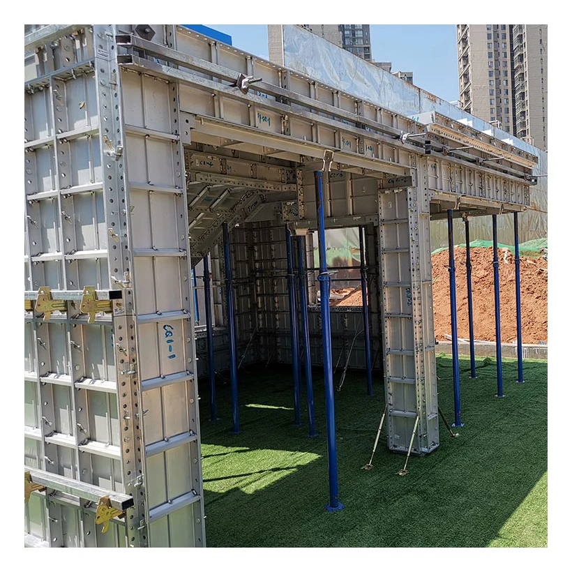 Yellow Decorative Insulation Wet Cast Formwork  Japan Civil Construction Aluminum Formwork