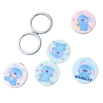 Princess Series Small Mirror Mini Carry Folding round Double-Sided Cosmetic Mirror with Cartoon Pattern