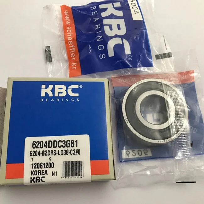 KBC 6204-2RS C3 Radial Ball Bearing  20x47x14mm Made in Korea Free Shipping 