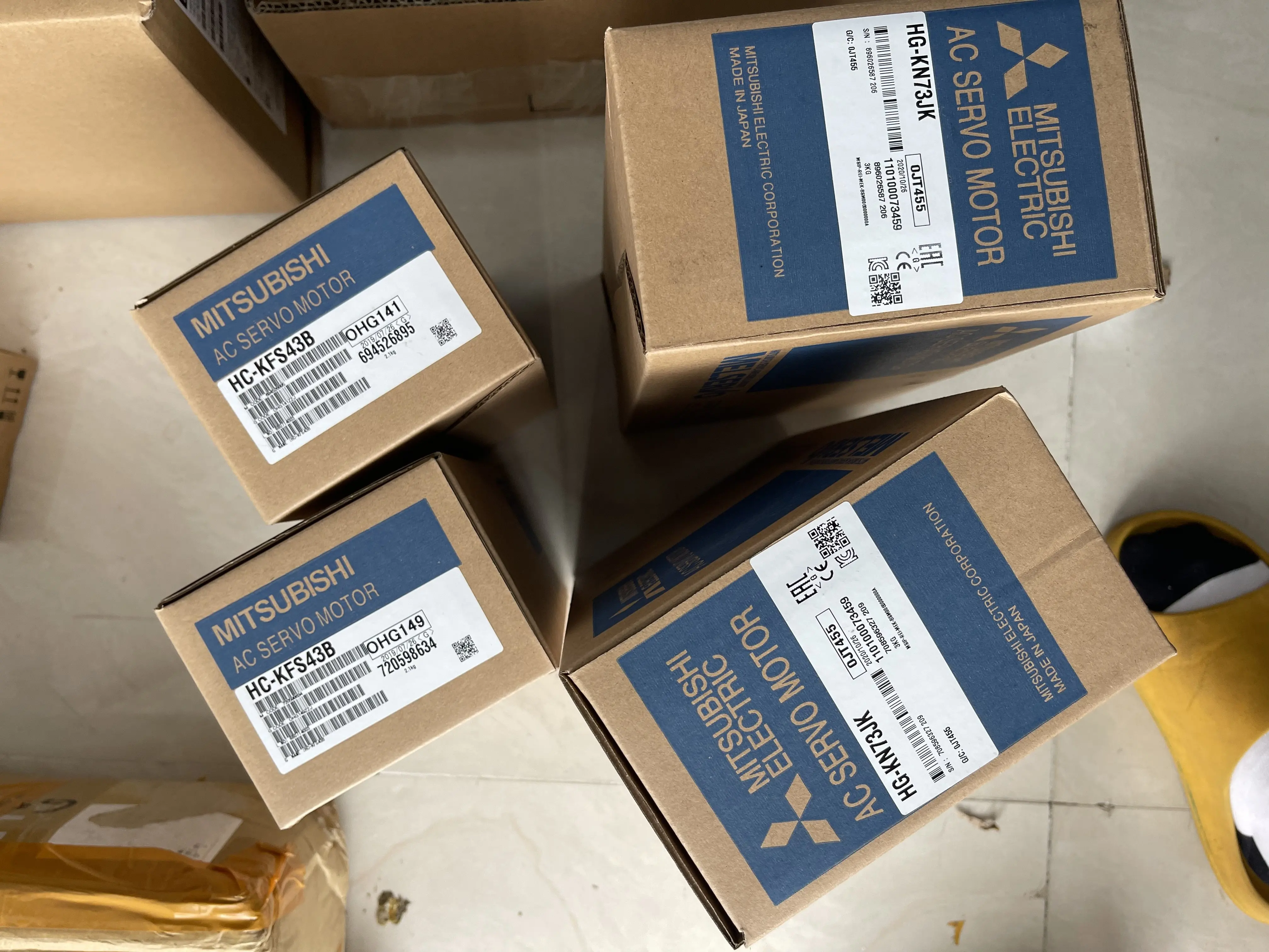 Mitsubishi AC Servo Motor HG-KN73JK, HC-KFS43B Mitsubishi AC Servo Motor HG-KN73JK, HC-KFS43B