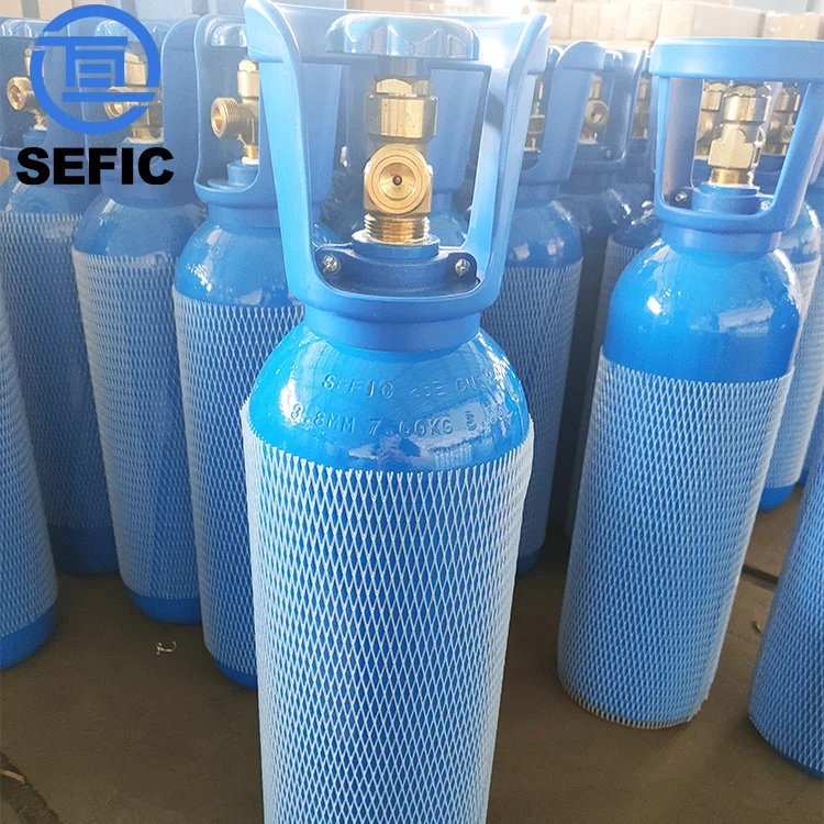 Customized Color Iso9809-3 5L Mini Oxygen Tank 5 Liter Empty Gas Bottle for Medical Use