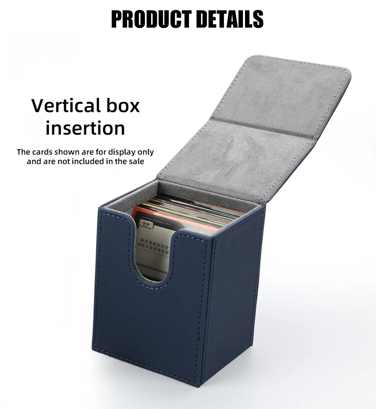 yugioh card storage box Amazon.com: UAONO Card Deck Box for Yugioh MTG, 100+ Deck Case with 2 Dividers, PU Leather Storage Box, Compatible with Collectible Trading Cards (Black & Red, Sky Dragon) : Toys & Games