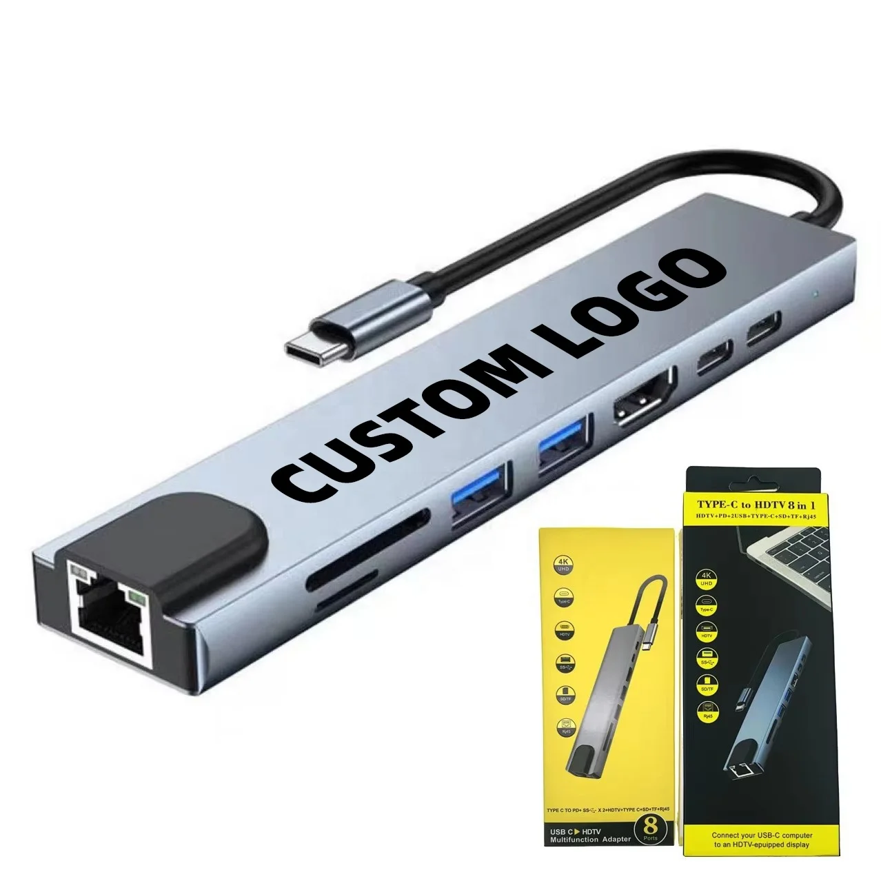 8-in-1 USB Hub with 4k Support, High Speed Data - Image 4