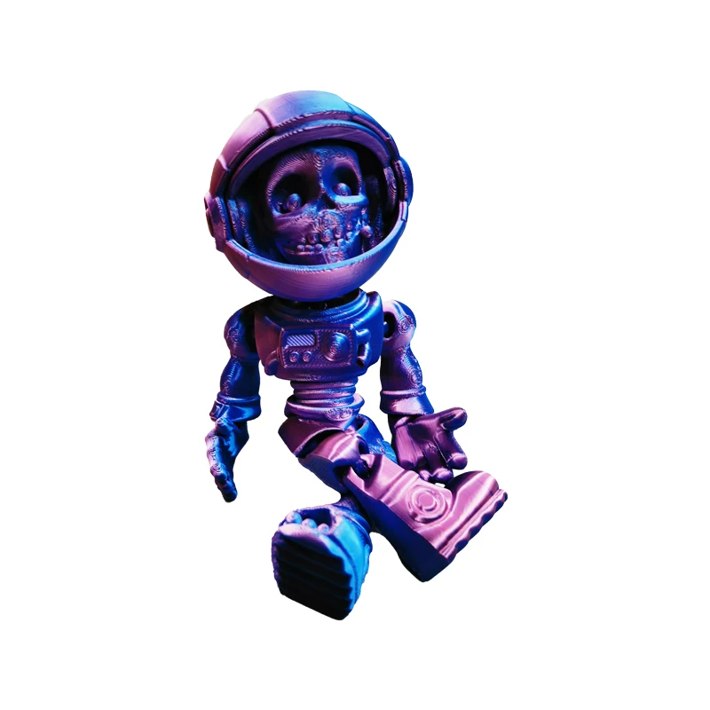 Custom 3D Printed Flexible Body Skull Knight Zombie Astronaut Toys Christmas Gifts for Children