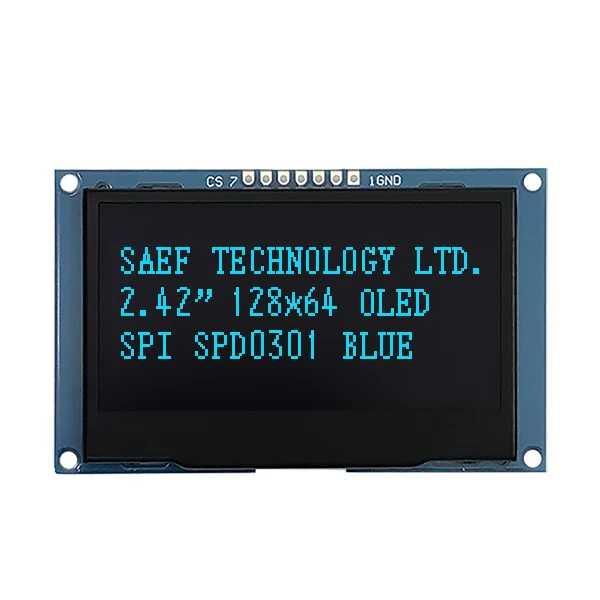 2.42 Inch OLED Display - 128x64 Dots, Full Color, Low Power