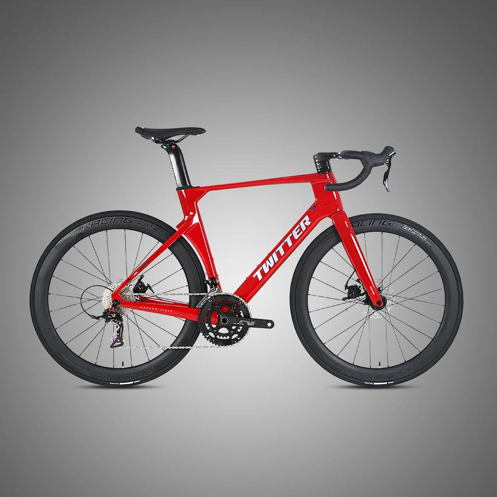 Twitter R10 Carbon Fiber Road Bike - 24 Speed Disc Brake