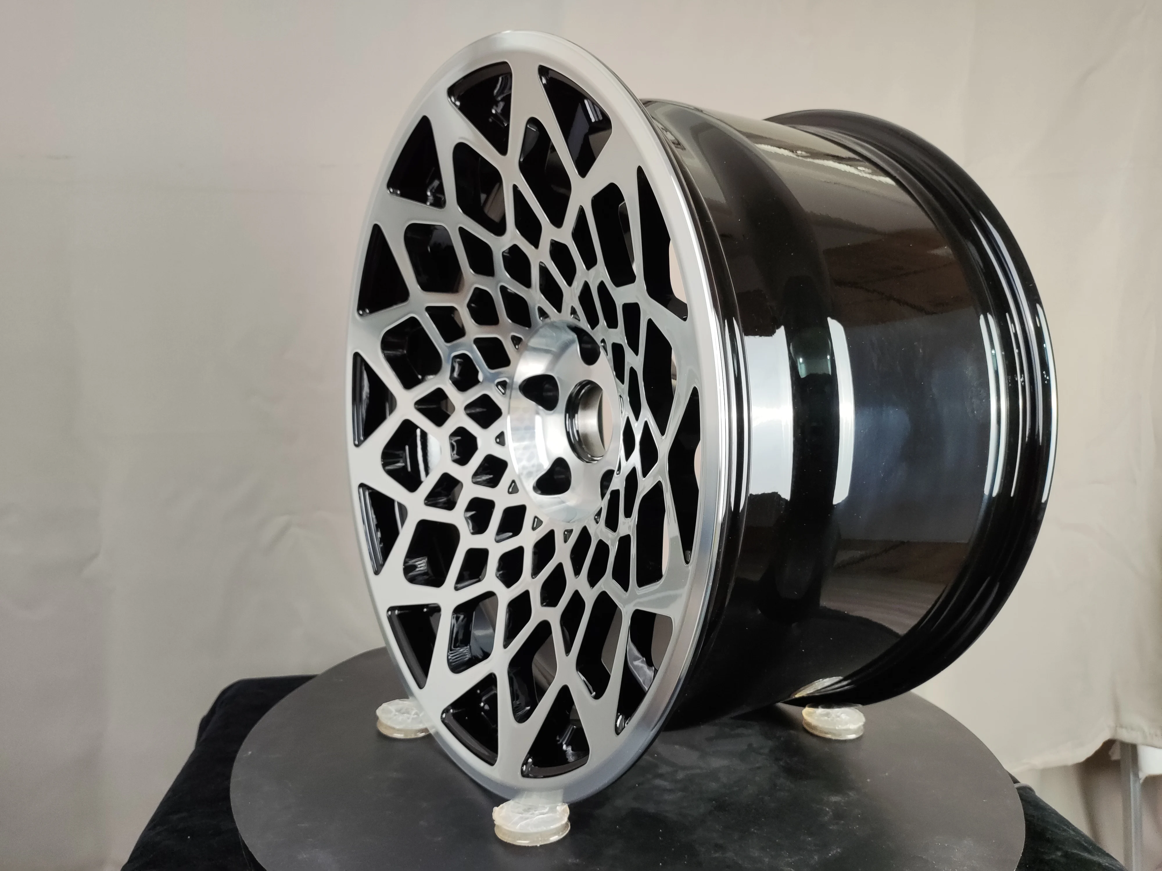 Pengzhen Fashion Monoblock Concave Mesh Design 5X120 Chinese Factory Forged 19 Inch Wheels for BMW