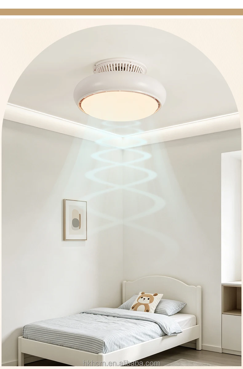 product bladeless ceiling fan with light dimmable led remote control 3 color temperatures 6 speeds-15
