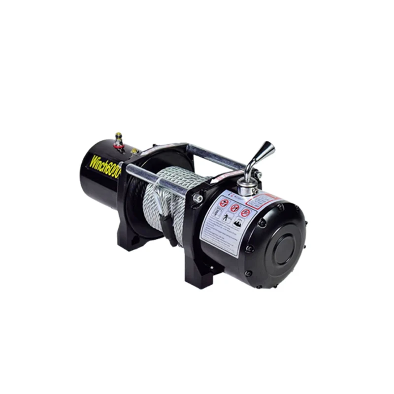 Высокоскоростная Мини электрическая автомобильная лебедка 12 В/24 В постоянного тока 2000 фунтов 6000 фунтов 12000 фунтов