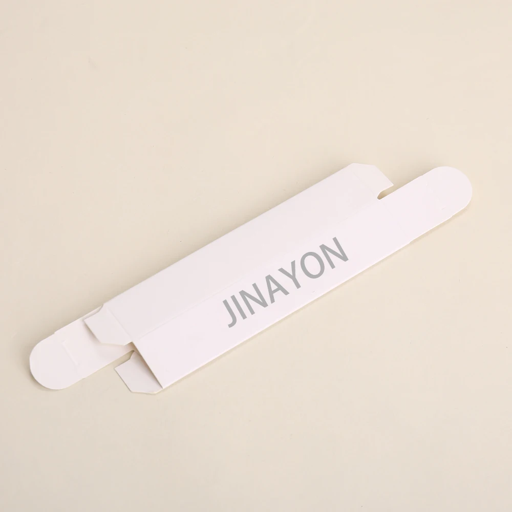 Packaging personalizado reciclable para cosméticos Caja suave blanca de papel Laminado mate para crema para ojos Duradero y ecológico