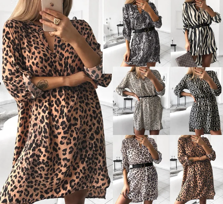 leopard print dress casual