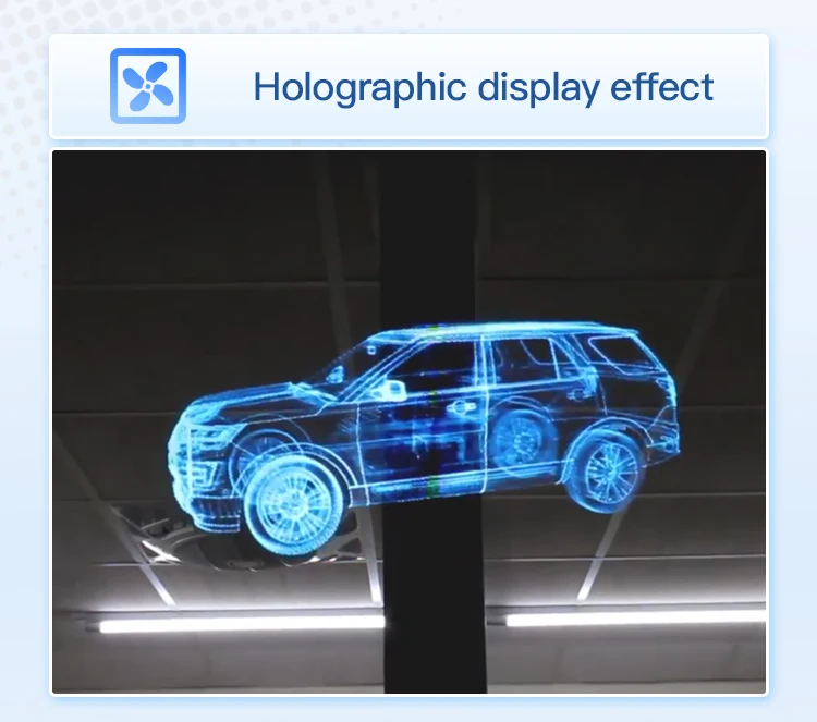 42cm HD Holographic Display 224 Spinning 3D Projector LED Advertising Hologram Fan