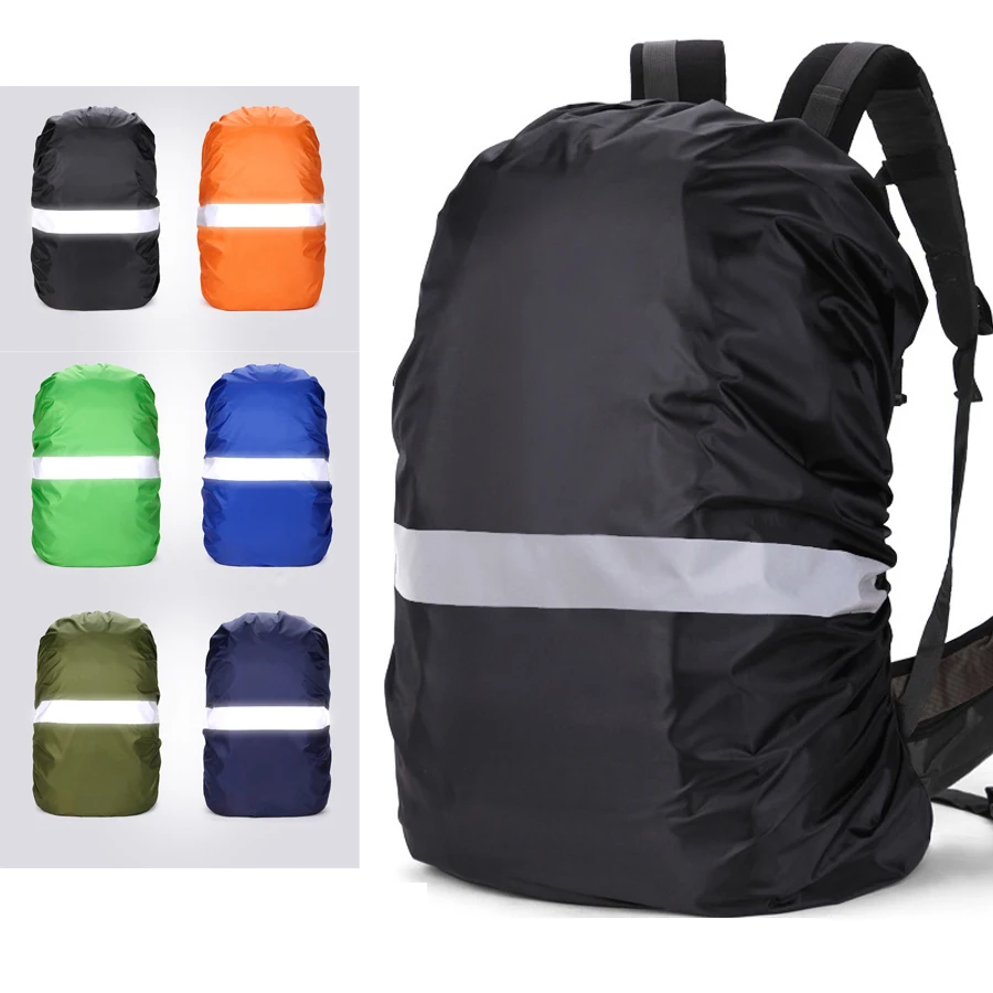 Reflective Backpack Rain Cover Camping Supplies Dustproof Rucksacks Raincover 