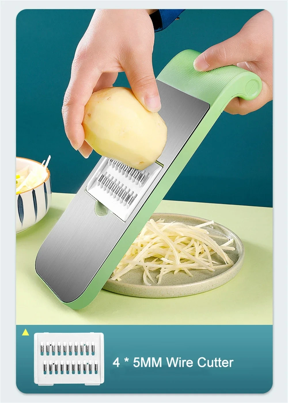 Multifunctional Stainless Steel Potato Peeler Food Slicer Mandoline Vegetable Cutter Grater Slicer Chopper