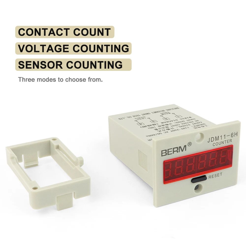 High Precision Electronic Counter 6 Digit Counter JDM11-6H With Power off Memory Sensor Count Digital Counter