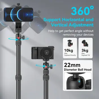 SmallRig Camera Desk Mount Table Stand with Magic Arm and 1/4" Ball Head Adjustable Light Stand for Camera for Ring Light 3992 product image