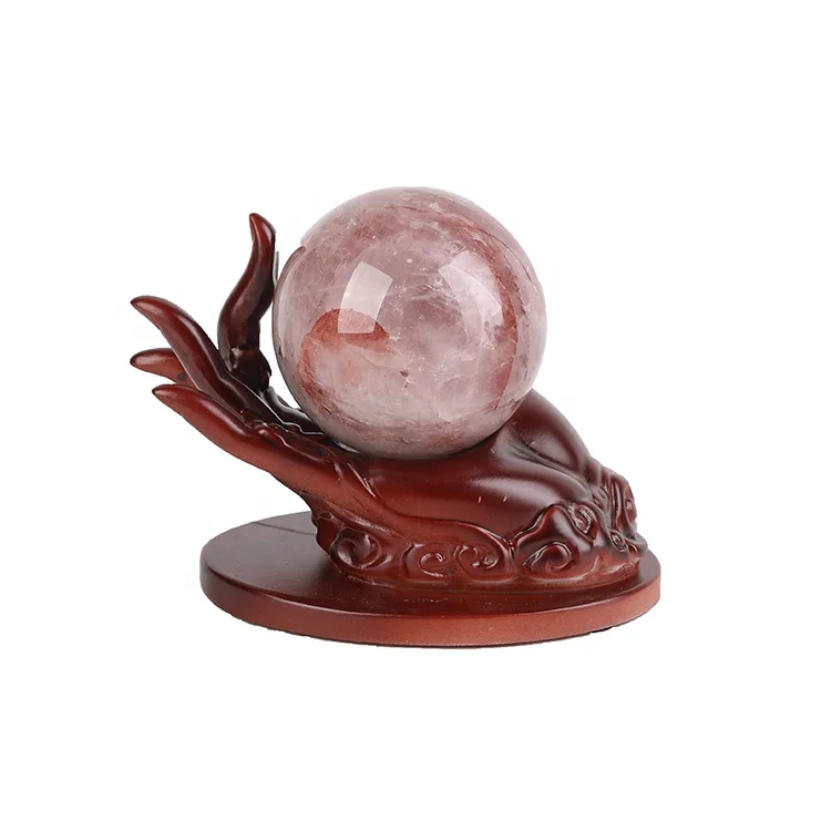 1pcs Wholesale Wood Display Stand Base For Crystal Ball Sphere Globe Stone 
