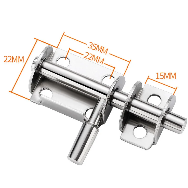 Slide Bolt Gate Latch,padlock Latches Heavy Duty Barrel Bolts Safety 