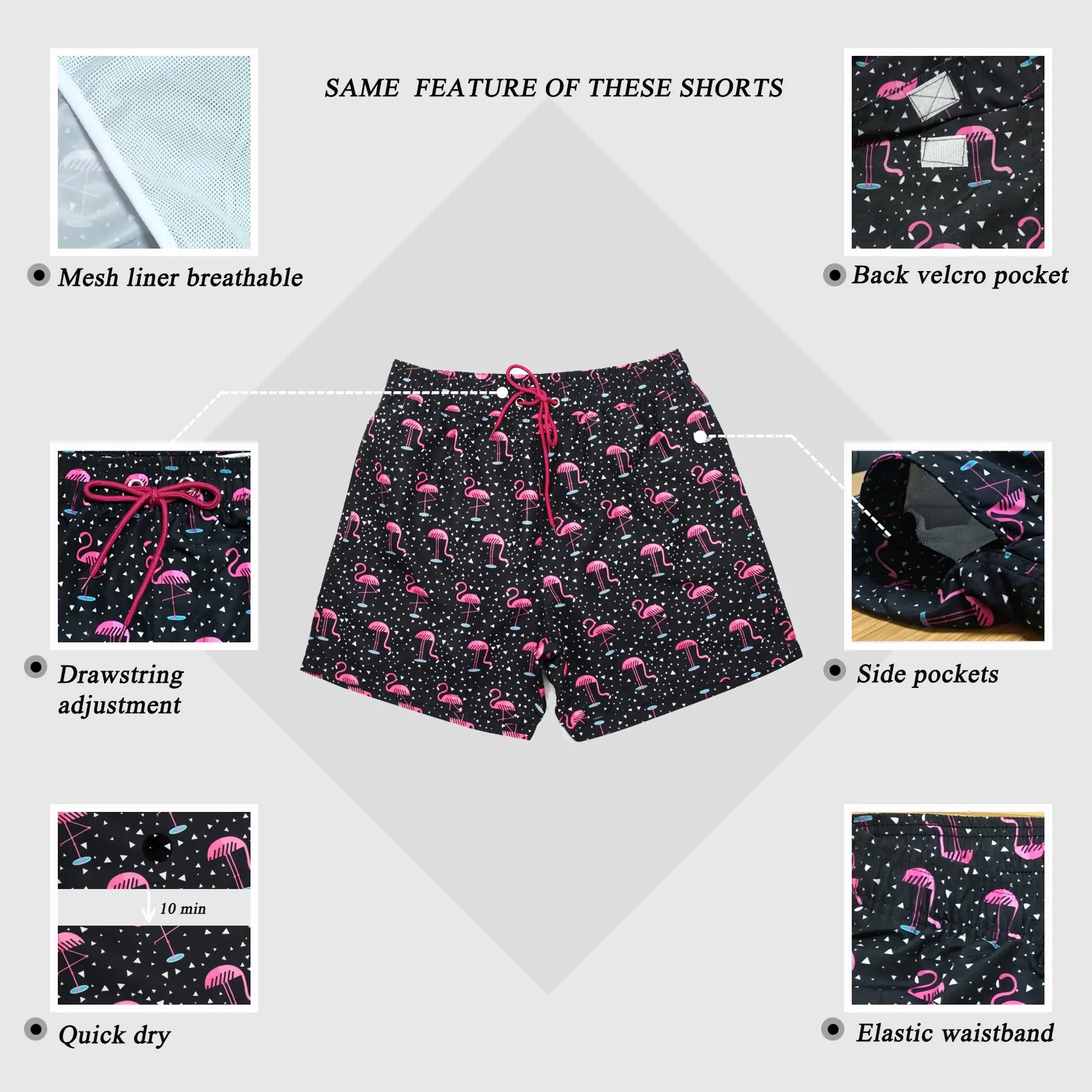 custom 100% polyester swimming prints shorts high quality breathable swim shorts for men42_voghion.com