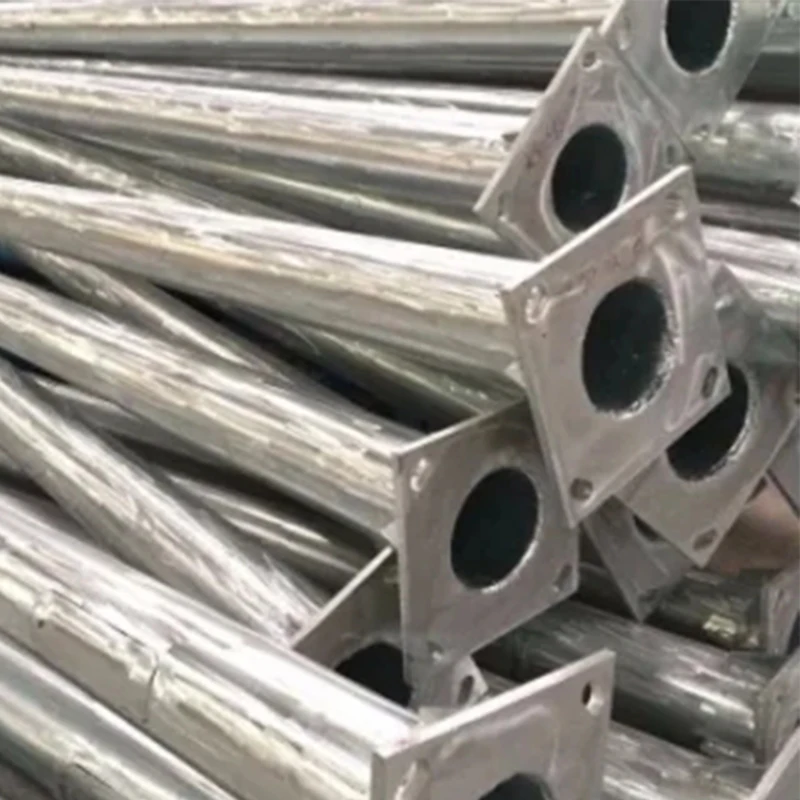 Factory direct supply steel galvanized road pole price