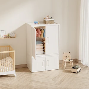 Modern Design Large Capacity Cupboard Simple Wardrobe Closet Storage Organizer for Clothes Suitable for Living Room Bedroom