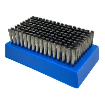 Customized Stainless Steel Wire Anilox Polishing Brush with Brass Filament
