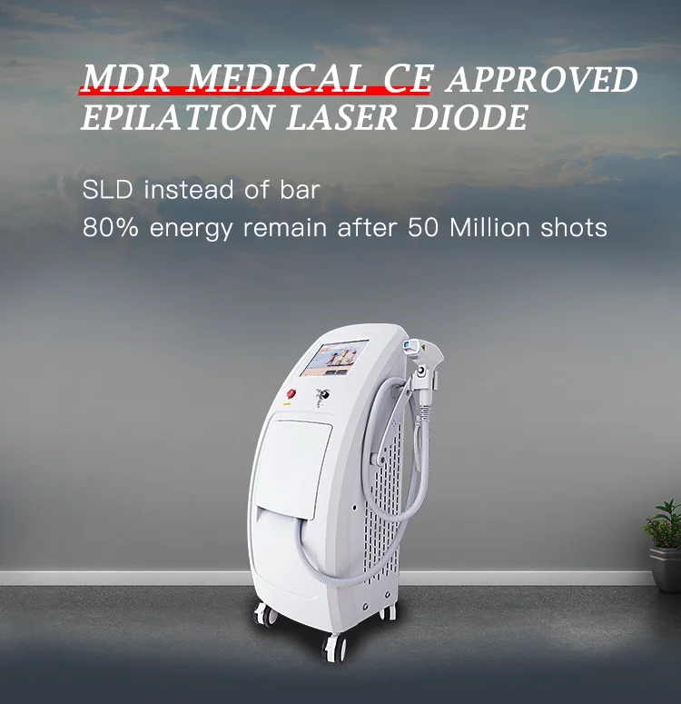 Blond Hair Trio Laser Hair Removal Instrument Woman Big Spot 2000w