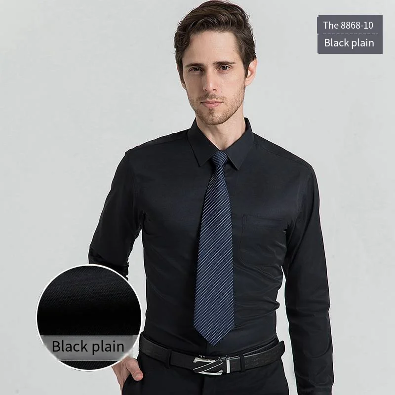 Hersteller Großhandel Custom New Blank Shirt Herren Langarm Slim Business Formal Wear Professional Plus Size679_voghion.com