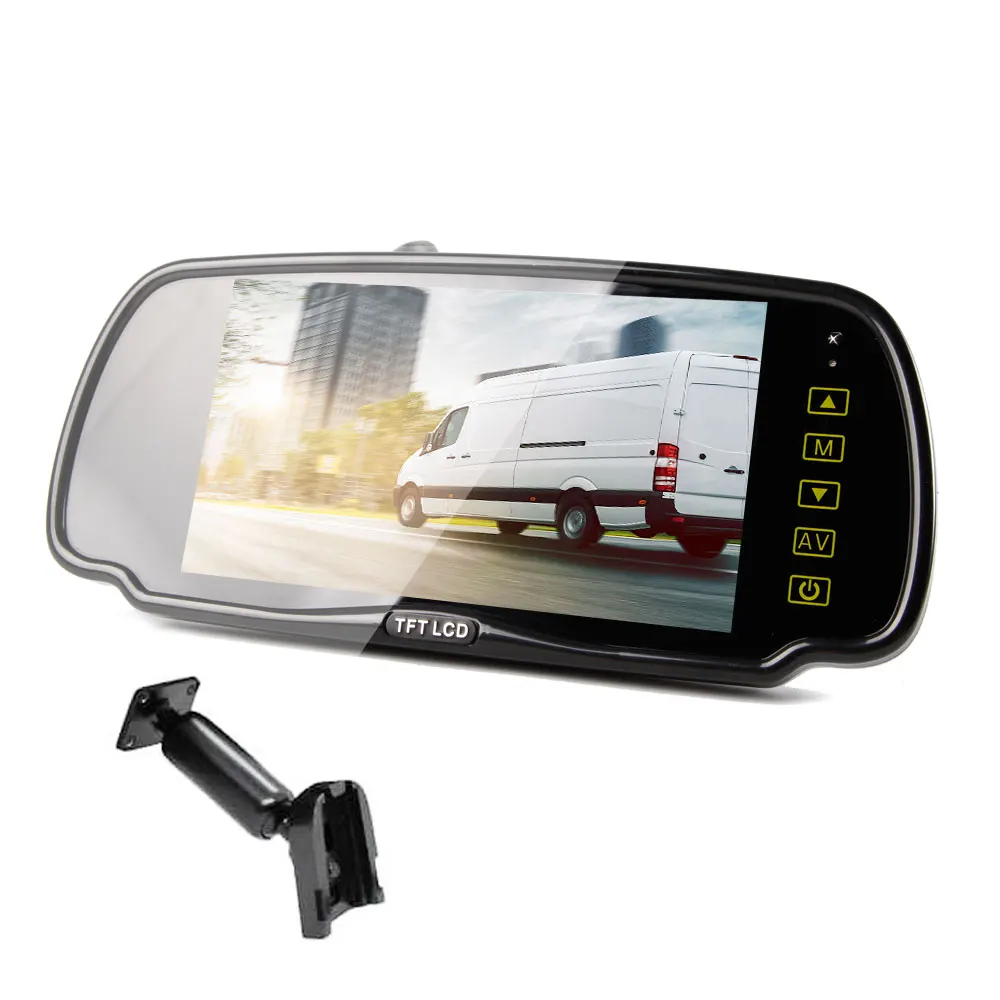 12V Digital Mirror Car AHD Monitor 7 Inch LCD Screen for RV Cargo Van