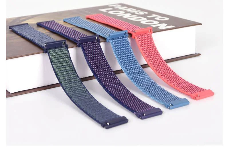 Adjustable Nylon Loop Strap for Freestyle Shark Classic Watch Quick-Release Band with Leash Clip Fabric Correa
