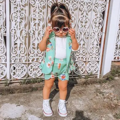 2pcs Toddler Kid Baby Girl Summer Clothes Fashion Floral Tops With Shorts Outfits Short Sleeve Business Suit Buy Kids Girl Frock Design Floral Printed Western Style Clothes Kids Pinkchildhood Clothing European Style Kids