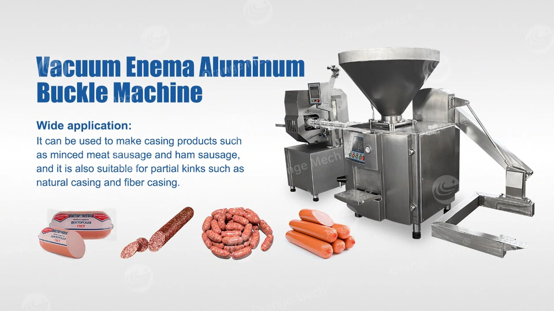Orme Maquina Embutidora De Chorizos Electrica En 50 Liters Russian Sausage Stuffer Make Machine