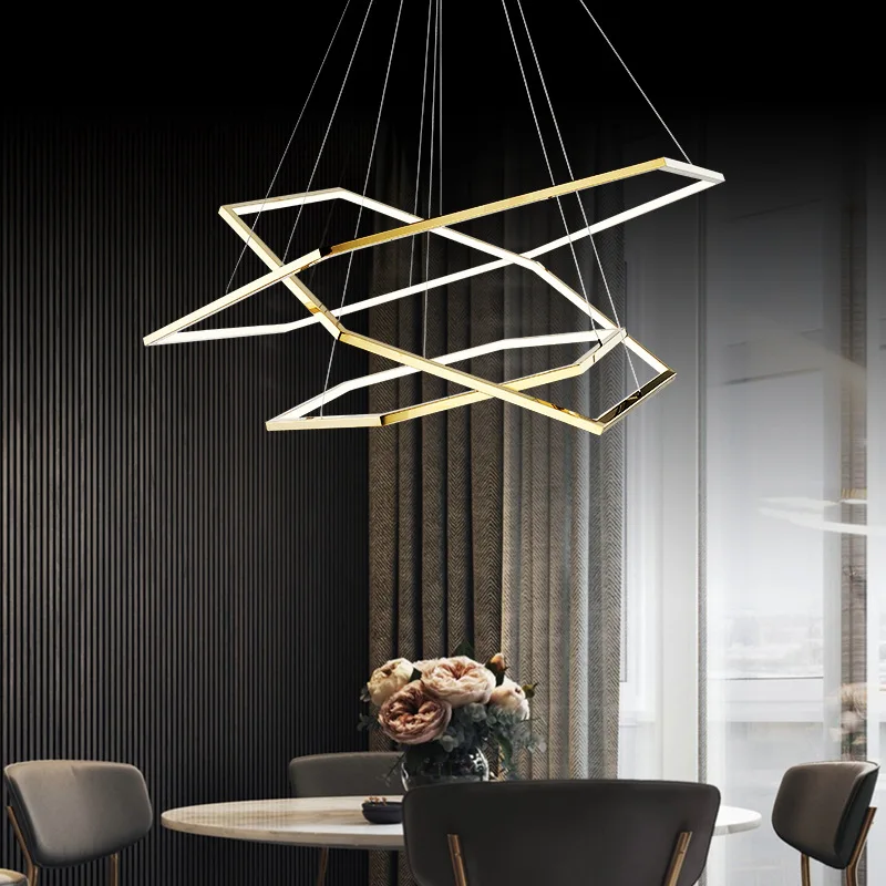 JYLIGHTING Modern Remote LED Rings Pendant Lights LED Luminaire Suspendu Lighting Industrial Lamp for Living Room Dining Room