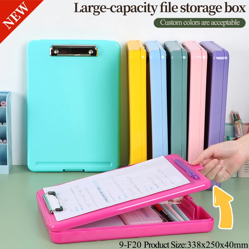 SUNSHING Nursing Clipboard A4 A5 File Storage Box Organizer Ring Binders Office Filing Folders Stationery Box A4 Clipboard
