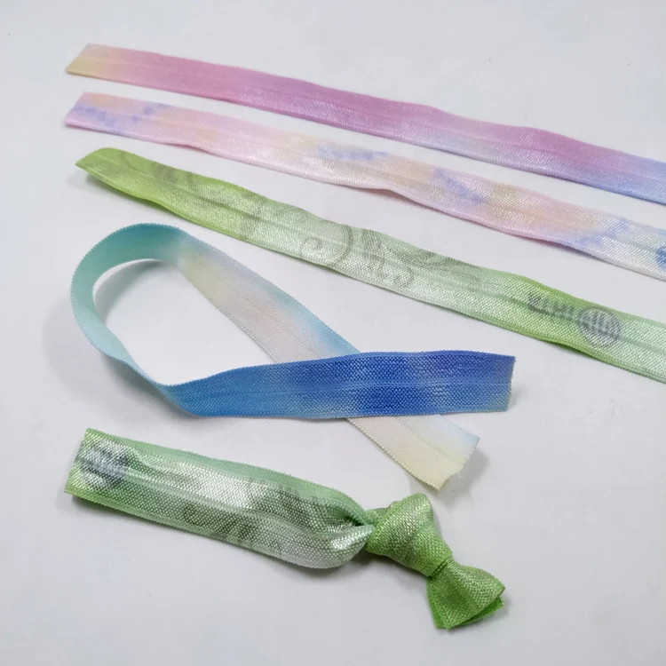 
 Резинка для волос с сублимационным логотипом на заказ, эластичная резинка для волос  