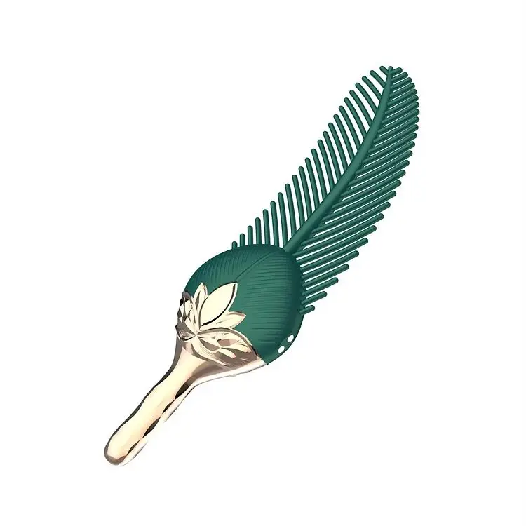 10-Frequency Swing Oscillation Feather Titillator 2-in-1 G-Spot Massage Adult Female Masturbator Vibrator Sex Toy