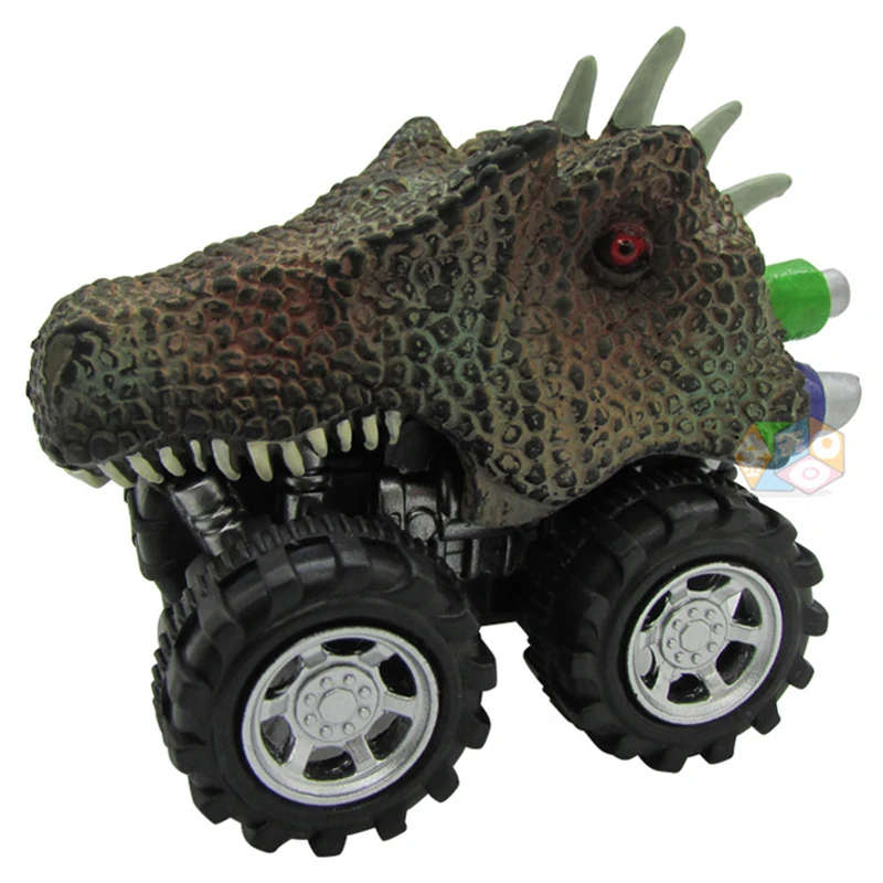 Pull Back Dinosaur toy Cars Dino Cars Toys with Big Tire Wheel for 3-14 Yearold 