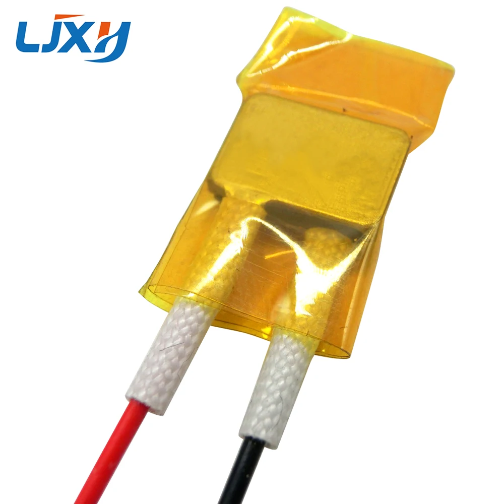 LJXH 2pz Piastra Riscaldante Termostatica con Pellicola Isolante, Elemento Riscaldante PTC 8x12x3.0-3.5mm, 60-270 Gradi, Bassa Tensione 5V 12V 24V